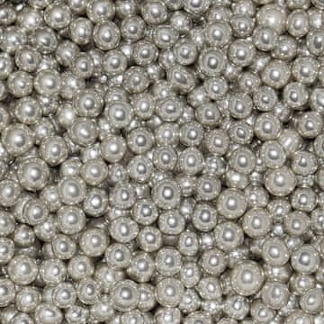 Čokoladne perle SILVER 5mm/50g posip