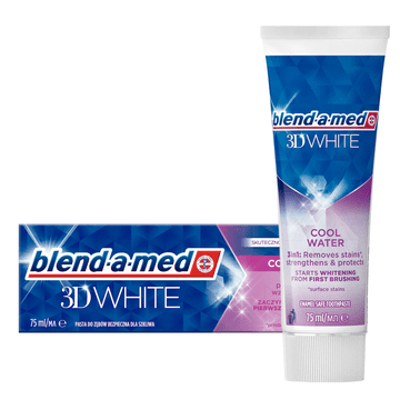 shumee Zobna pasta Blend-A-Med 3D White s hladno vodo 75 ml