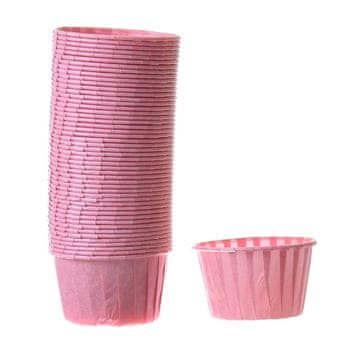 shumee Papirnati kozarčki, modelčki za kolačke, ROZA, 50x39mm/48 kosov