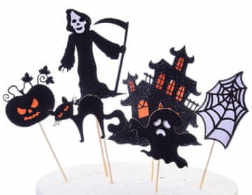 Okraski za torto HALLOWEEN, 6-delni komplet
