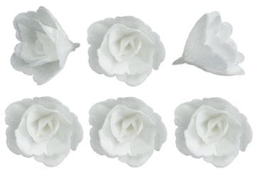 shumee Užitna oblatna vrtnica za kitajsko torto, majhna bela, 6 kosov.