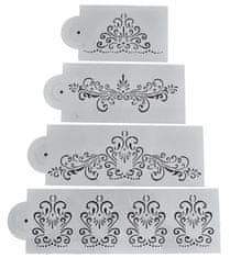 shumee Komplet fleksibilnih šablon za okrasitev tort - trakovi