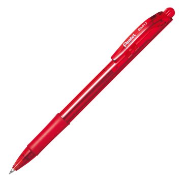 shumee Pentel Bk 417 WOW avtomatski rdeč kemični svinčnik