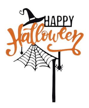 shumee Akrilni okrasek za torto HAPPY HALLOWEEN wz1