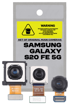 shumee Originalni komplet glavnih kamer, 3 kosi, za Samsung S20 FE 5G SM-G781B