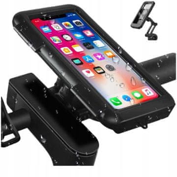 shumee DRŽALO ZA TELEFON ZA KOLO, MOTOCIKEL IN VODOODPORNO ETUI Močno držalo za motorno kolo