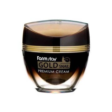 shumee FARMSTAY Gold Snail krema za obraz s polžjo sluzjo in zlatom 50 ml