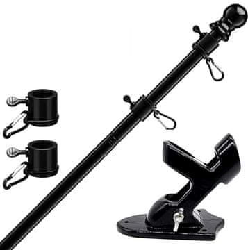 shumee Aluminijasto držalo za zastavo 180 cm