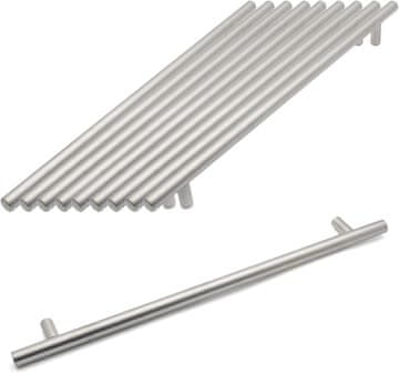 shumee Ročaj za pohištvo za predalne omarice, kromiran, 320 mm, 10 kosov.