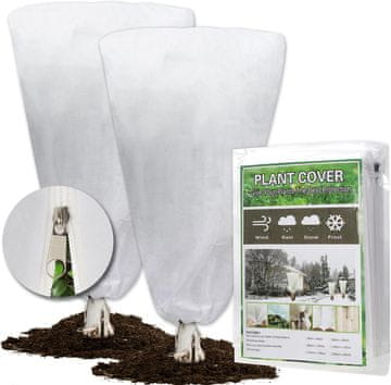 shumee Zaščita za rastline proti zmrzali 180x120cm 2 kosa bela
