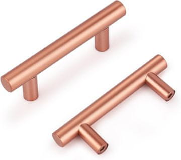 shumee Ročaj za pohištvo za omarice s predalniki, kovinski, roza, 102 mm, 20 kosov.