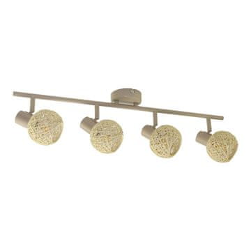 shumee Moderna kašmirska stropna svetilka z okrasnim trakom in premičnimi reflektorji 4xE14 10W DEX Milagro