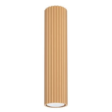 shumee Moderna okrogla stropna svetilka z žlebljenim vzorcem zlata, cev 30 cm, za kuhinjo, predsobo, 1xGU10 10W KARBON Sollux Lighting