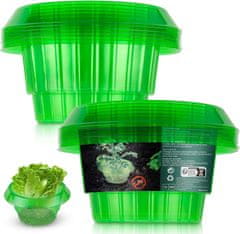 shumee Pokrov za rastline, ovratnica proti polžem, plastika, zelena, 13 kosov