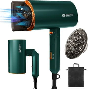 shumee Zložljiv potovalni sušilnik za lase z ionskim difuzorjem 2200 W