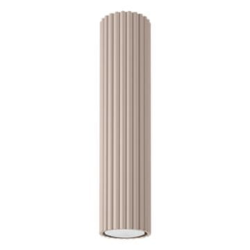 shumee Moderna stropna svetilka taupe okrogla valovita cev 30 cm 1xGU10 10W KARBON Sollux Lighting