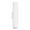SOLLUX lighting Moderna bela stenska svetilka, valovita cev, 30 cm, zgoraj in spodaj, za dnevno sobo, hodnik, 2xGU10 10W, KARBON, Sollux Lighting