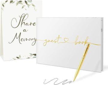 shumee Knjiga gostov za poroko in rojstni dan, za dojenčke, 26,4 x 18,3 cm, s črtami, 134 strani