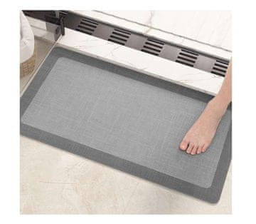 shumee Vpojna, hitro sušeča kopalniška preproga, temno siva, 40 x 60 cm