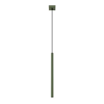 SOLLUX lighting Moderna olivno zelena cevna viseča svetilka 50 cm za kuhinjo in jedilnico nad otokom 1xG9 8W PASTELO Sollux Lighting