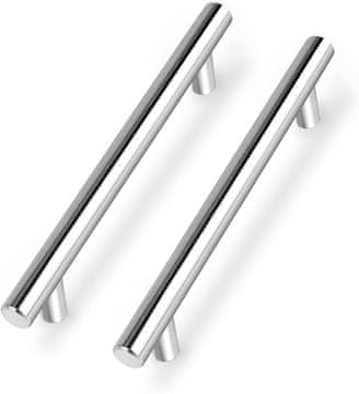 shumee Ročaji za omare, predale, kromirani ročaji, 240 mm, 10 kosov.