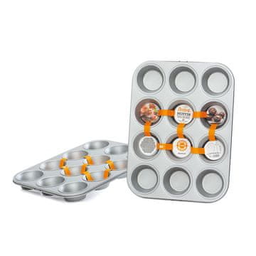 shumee Kovinski pekač za mafine Decora z 12 vdolbinami, PREMIUM pekač