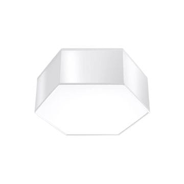 SOLLUX lighting Šesterokotna stropna svetilka bela 11 cm SUNDE 2xE27 15W SL.1056 Sollux Lighting