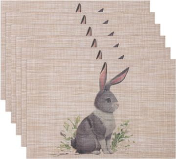 shumee Velikonočni podstavki, pralni, 45 x 30 cm, komplet 6 kosov