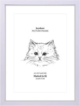 shumee Lesen viseči/stoječi okvir za fotografije A3 27,9 x 42 cm bel