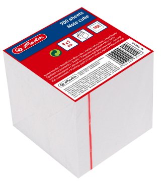 shumee Herlitz bela lepljena kocka 9x9x9cm /900k/