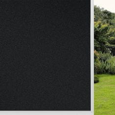 shumee Samolepilna okenska folija, neprozorna, UV zaščita, črna, 45x500 cm