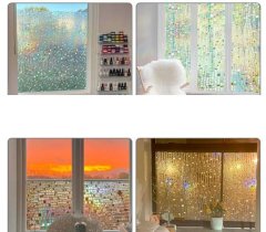 shumee Statična zaščitna folija za okna za vitraž 90 x 200 cm