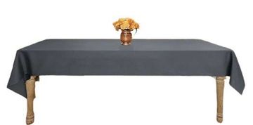 shumee Vodoodporen pravokotni prt, odporen proti madežem, 132 x 178 cm, temno siv