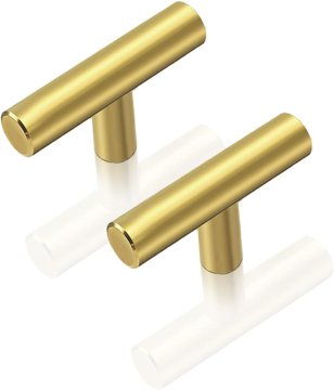 shumee Ročaji za predale Brušeni gumbi 50 mm 15 kosov Zlate barve