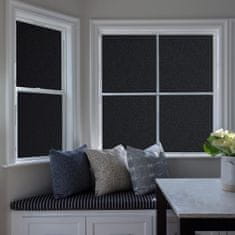 shumee Samolepilna zatemnitvena folija za okna, neprozorna črna, 75x200 cm