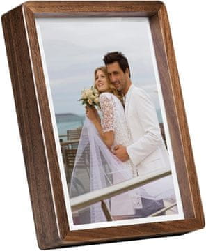 shumee Okvir za fotografije 17,8 x 12,7 cm lesen rjav