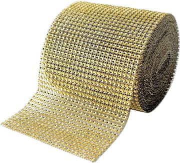 shumee Trak s cirkoni Zlat 12cm/9m