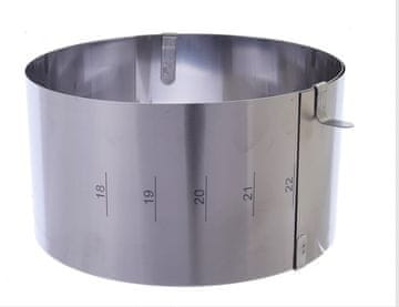 Robni trak za torto nastavljiv VISOKI v=12 cm z graduacijo