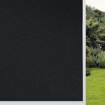 shumee Samolepilna zatemnitvena okenska folija z UV zaščito, 60x500 cm, črna