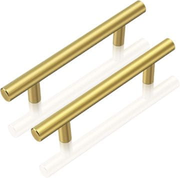 shumee Ograja za ročaje za predale omaric, kovinska, zlata barva, 10 kosov, 150 mm
