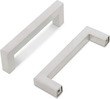 shumee Ročaj za predalne omarice, srebrne kovinske barve, 102 mm, 5 kosov