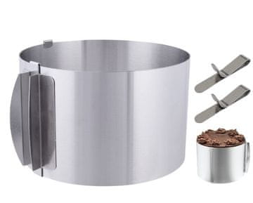 shumee Obroba torte, nastavljiva, 10 cm, 16-30 cm + 2X BREZPLAČNI SPONI