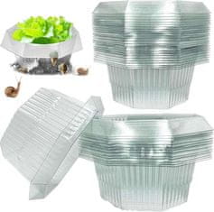 shumee Zaščitni obročki za rastline proti polžem, komplet 10 prozornih