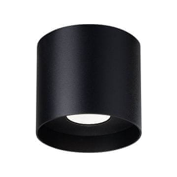 SOLLUX lighting Okrogla stropna svetilka črna Ø12 cm 1xGU10 10W MIKA SL.1281 Sollux Lighting