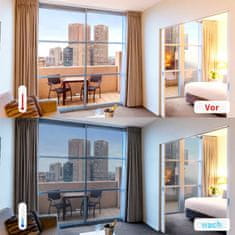 shumee Samolepilna okenska folija proti UV-zaščiti 60x200 cm, prozorna, srebrna