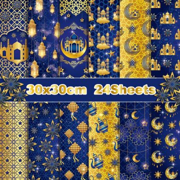 shumee Papir za scrapbooking z motivom Ramadana 40x30cm, 12 vzorcev, 24 listov