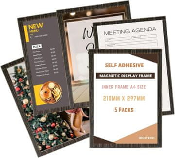 shumee Samolepilni magnetni okvir za kartico formata A4, informativna tabla x 5