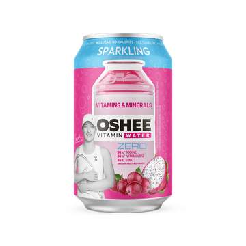 shumee Oshee vitaminska voda gazirana pijača z okusom rdečega grozdja in zmajevega sadeža 330 ml