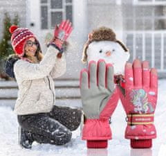 shumee Zimske smučarske rokavice Unicorn za otroke S/M