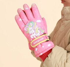 shumee Zimske smučarske rokavice Unicorn za otroke S/M